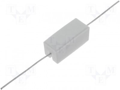 Резистор 5W 0.33R CRL5W-R33  Резистор: мощен; керамичен; THT; 330m?; 5W; ±5%; 9,5x9,5x22mm